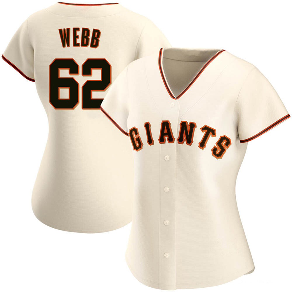 Women's San Francisco Giants Logan Webb Cool Base Replica Jersey - Cream